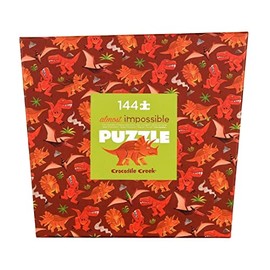 Crocodile Creek 3828302 144 pcs Impossible Puzzle/Dino World, multicoloured, único