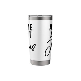 Ask Me About Jesus Shirt Vintage Faith Christian T-Shirt God Stainless Steel Insulated Tumbler