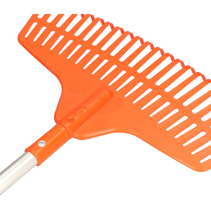KOTARBAU® Fan broom, 23 teeth made of plastic with aluminium
