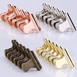 Aelfox 24pcs Double Clip Hinged Clip Metal Book Clip Bag Key Clip for Office Kitchen Clip Stationery Document File Receipt Ticket Clip 30mm