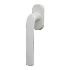 Roto Samba TS10629 Window Handle with Logo, with Screws, Pin Length 37 mm, Traffic White, 14.5 x 2.8 x 5.6