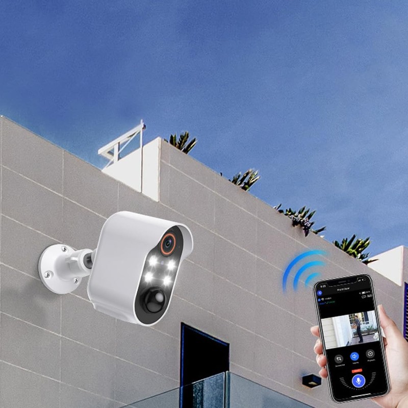 Tiardey AI-Powered Wireless Security Camera Package with AI Person Detection,