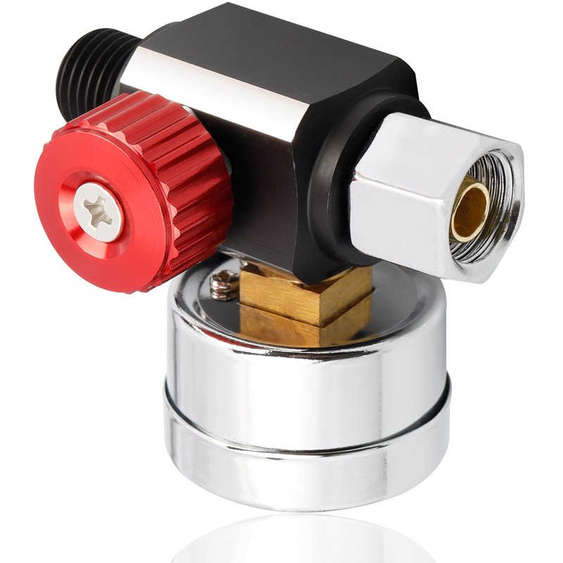 Yakamoz 1/4 Inch Air Compressor Regulator with Gauge, 0-140 Psi