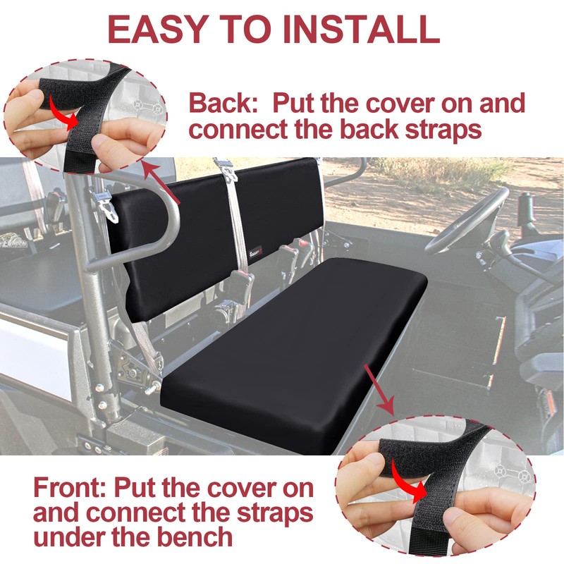 StarknightMT UTV Mule Pro Seat Covers 1680D Compatible with Kawasaki