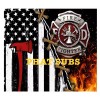 Unbranded 20oz Sublimation Tumbler Wrap Firefighter Axe Ready To Press Heat Transfer