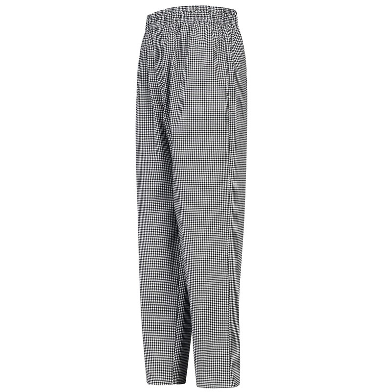 Chef Designs Men's Baggy Chef Pant, Black/White Check, X-Large