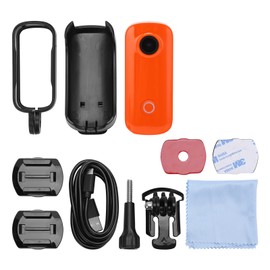 C100 Sports Camera Waterproof Portable Video Camera HD Mini Digital Camcorder Orange