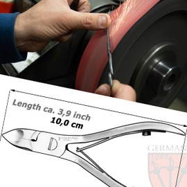 3 Swords Germany – brand quality stainless NAIL NIPPERS - REMOVER - CUTTER manicure pedicure grooming for professional fingernail & toenail care by 3 Swords (456)