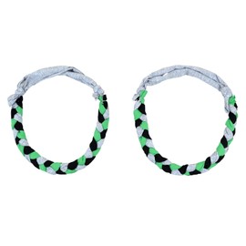 Paquete de 2 collares sensoriales para masticar para autismo, TDAH, motor oral, niños con tela suave absorbente (gris)