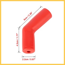 REPAIROCK Universal Red Gear Shift Shifter Boot Protector Cover Rubber Pad Cylindrical Anti Slip for Motorcycle Auto Replacement Parts