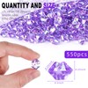 DomeStar purple fake ice cubes purple fake crystals purple vase