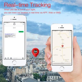 GPS Tracker 20000 mAh Magnet Long Standby GPS Transmitter for Car, Fleet, Truck, Motorcycle Tracking, Waterproof Live Tracking Locator, Multiple Alarm Modes without Subscription Free App / Web