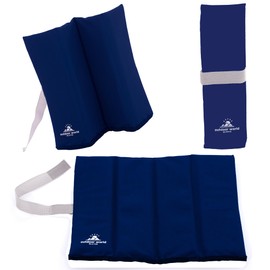 2 x Outdoor World X-Large Folding Sit Mat - Portable Seat Pad - Lightweight Sitting Cushion for Hiking Camping Park Picnic Fishing Beach - Insulated, Waterproof, Moisture-proof (2 x Navy, X-Large)