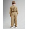 Haloumoning Kids Coveralls Boys Long Sleeve Jumpsuit Zip Up Flight