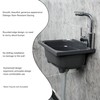 kitchen Single Bowl Utility Sink, Kitchen Wall-Mounted Sink 15.1 x