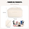 Bolsa de Cosmeticos de Viaje para Mujer, Cosmetiquera de Piel