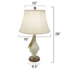 BLACK FOREST DECOR White Conch Shell Table Lamp