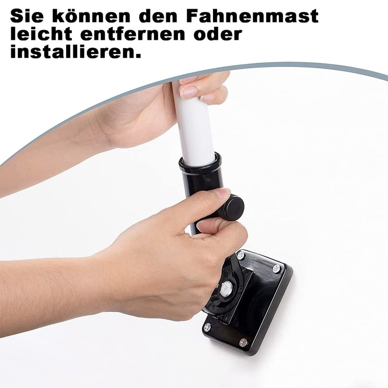 Flagpole Bracket, Adjustable Wall Mount Flag Pole Holder, for Flag