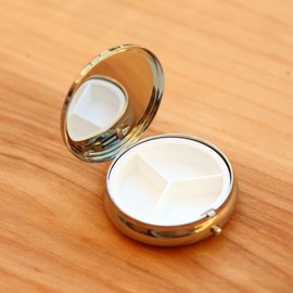 Retro Thong Meme Brass Round Pill Box