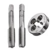3 Pcs Metric Hand Tap & Die Set, M12 x