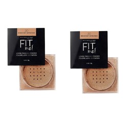 Maybelline Fit Me Loose Finishing Powder, 30 Medium Deep, 0.7 oz (Pack of 2)