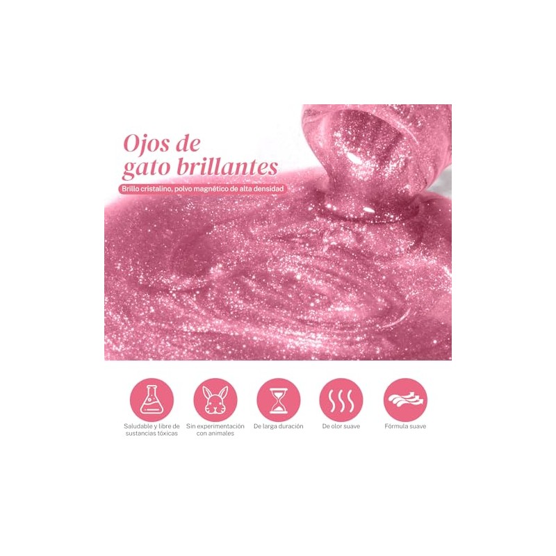 CHERIMOYA Esmalte de Uñas de Gel Ojos de Gato Galaxy