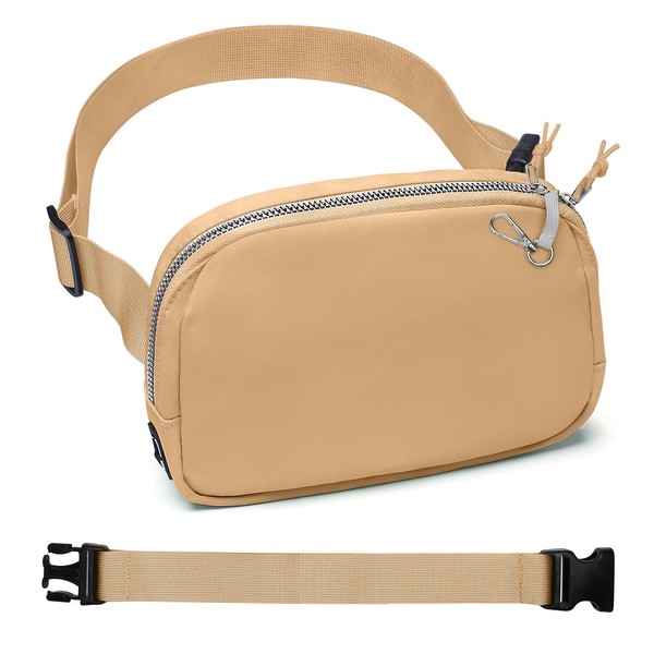 2 Way Zipper Mini Belt Bag for Women, RFID Small