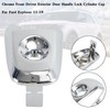 Artudatech Front Driver Exterior Door Handle Lock Cylinder Cap Chrome