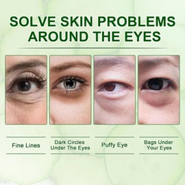 60 Parches Ojos Bolsas y Ojeras,Eye Patches,Hidratante de Larga Duración,Atenuar Las Ojeras y Las Bolsas De Los Ojos y Mejorar Las LíNeas Finas,Aliviar La Fatiga y Reafirmar La Piel