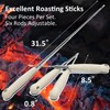 Atigrado 4 Pcs 32 inch Marshmallow Roasting Sticks - Stainless