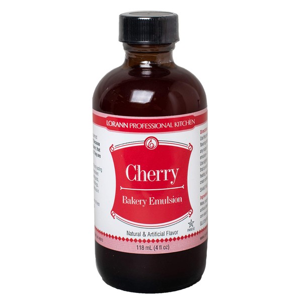 LorAnn Cherry Bakery Emulsion, 4 ounce bottle