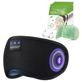 TOPOINT Bluetooth Sleep Mask and Steam Sleep Mask for Sleeping