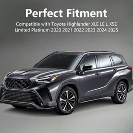 Exterior Door Handle Bowl Covers Compatible with Toyota Highlander XLE LE L XSE Limited Platinum 2025 2024 2023 2022 2021 2020 ABS Carbon Fiber Pattern