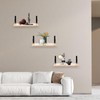 AZSKY Floating Shelves Book Shelfs for Wall Set of 3,