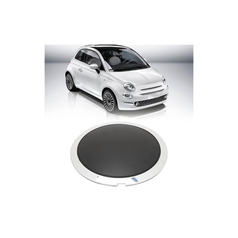 FIAT Wheel Trims, Hub Caps Centre Cover with Chrome Trim