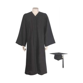 galeeup Graduation Gown Adult Matte Robe Outfit Bachelor Costume Tassel Cap Accessories Degree Set