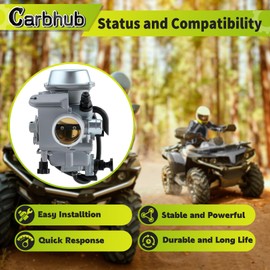Carbhub TRX300 Carburetor for Honda 300 TRX300 Fourtrax 1988-2000 Carb
