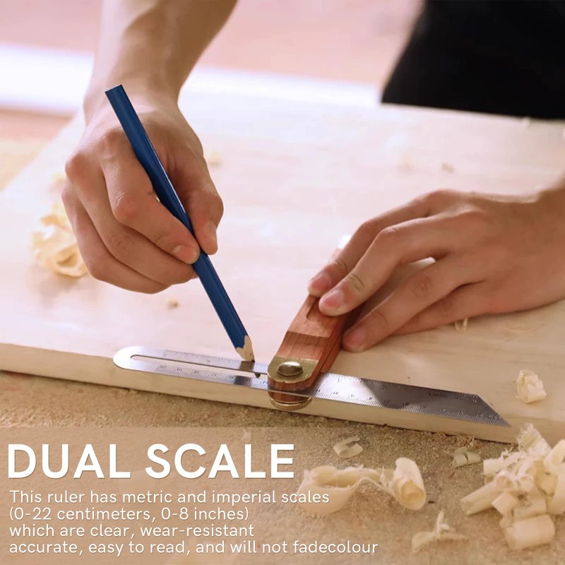 Adjustable Angle Finder Sliding Bevel Gauge Angle Measurement Tool with