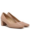 Naturalizer Womens Karina Low Block Heel Square Toe Pump,Gingersnap Brown