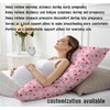 maizi Pregnancy Support Pillow Multiple Patterns 34x34 Inch Square Maternity