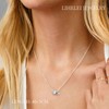 LIHELEI Silver Heart Initial Necklace for Women, 925 Silver, Heart