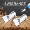 SWIGRANCE Hot Air Welding Nozzles 40mm Mouth Width 2Pcs/Set, Stainless