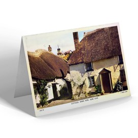 GREETING CARD - Vintage Devon - Cottages, Inner Hope, Hope Cove (cc)