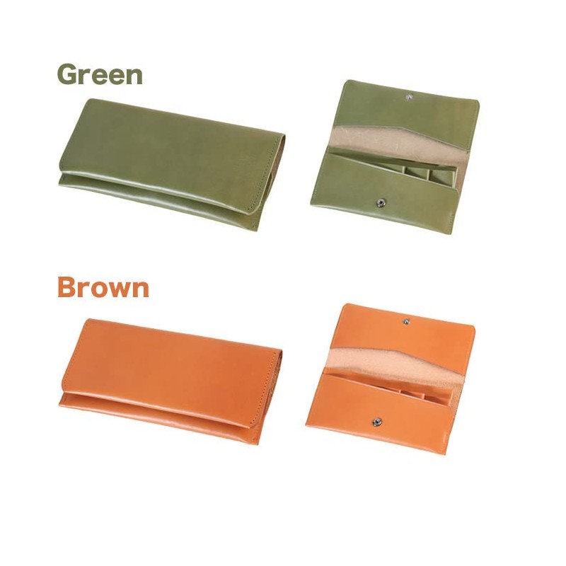 MASACCIO Over-lap Ultra Small Long Wallet, Genuine Leather, Long Wallet,