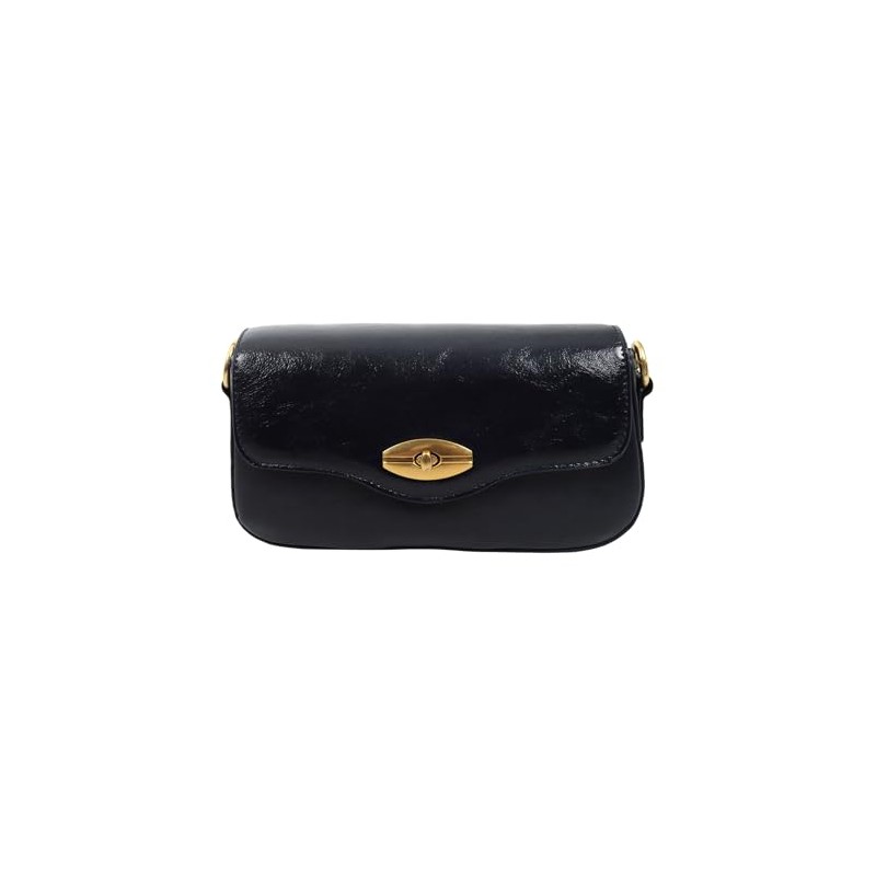 [神戸レタス] ショルダーバッグ ターンロック ワンハンドルバッグ レディース カバン フェイクレザー ミニバッグ [B1627] M