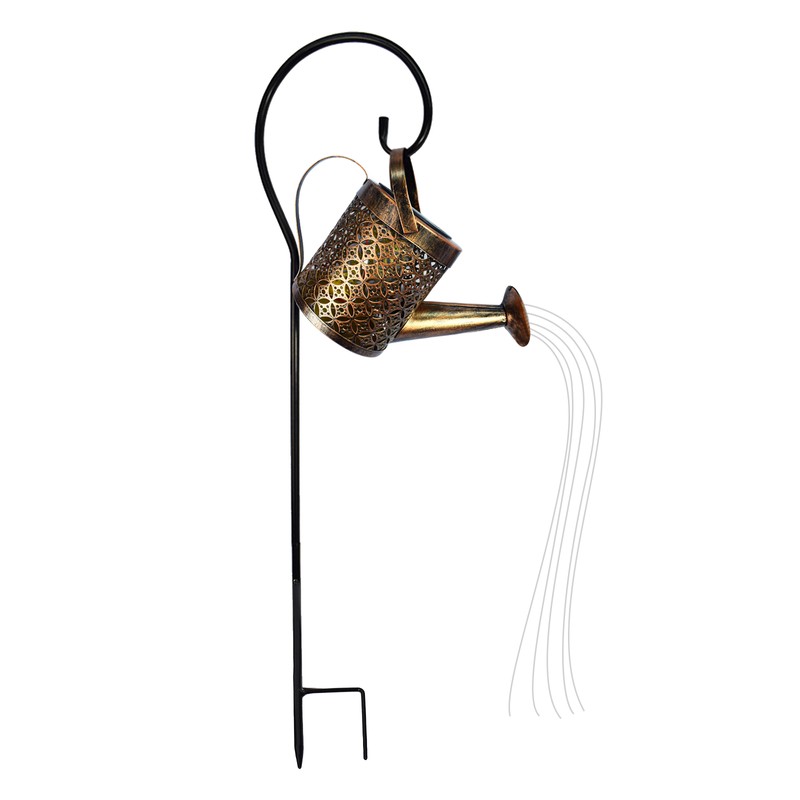 Watering Can Lights Metal Solar Stakes Lights LED Solar Landscape