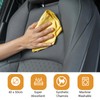 Xumann 3 Pcs Car Chamois Synthetic Leather, Leather Shammy Cloth