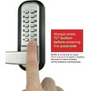 JOUNJIP Single Sided Keyless Entry Door Lock - 100% Mechanical