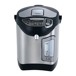 NutriChef Electric Water Boiler and Warmer - 4L/4.23 Qt Stainless Steel Hot Water Dispenser w/ Rotating Base, Keep Warm Temperature Set, Auto Shut Off, Safety Lock, Instant Heating for Coffee & Tea