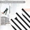 9 Pieces Plastic Scraper Tool for Tight Spaces, Non-Scratch Kitchen